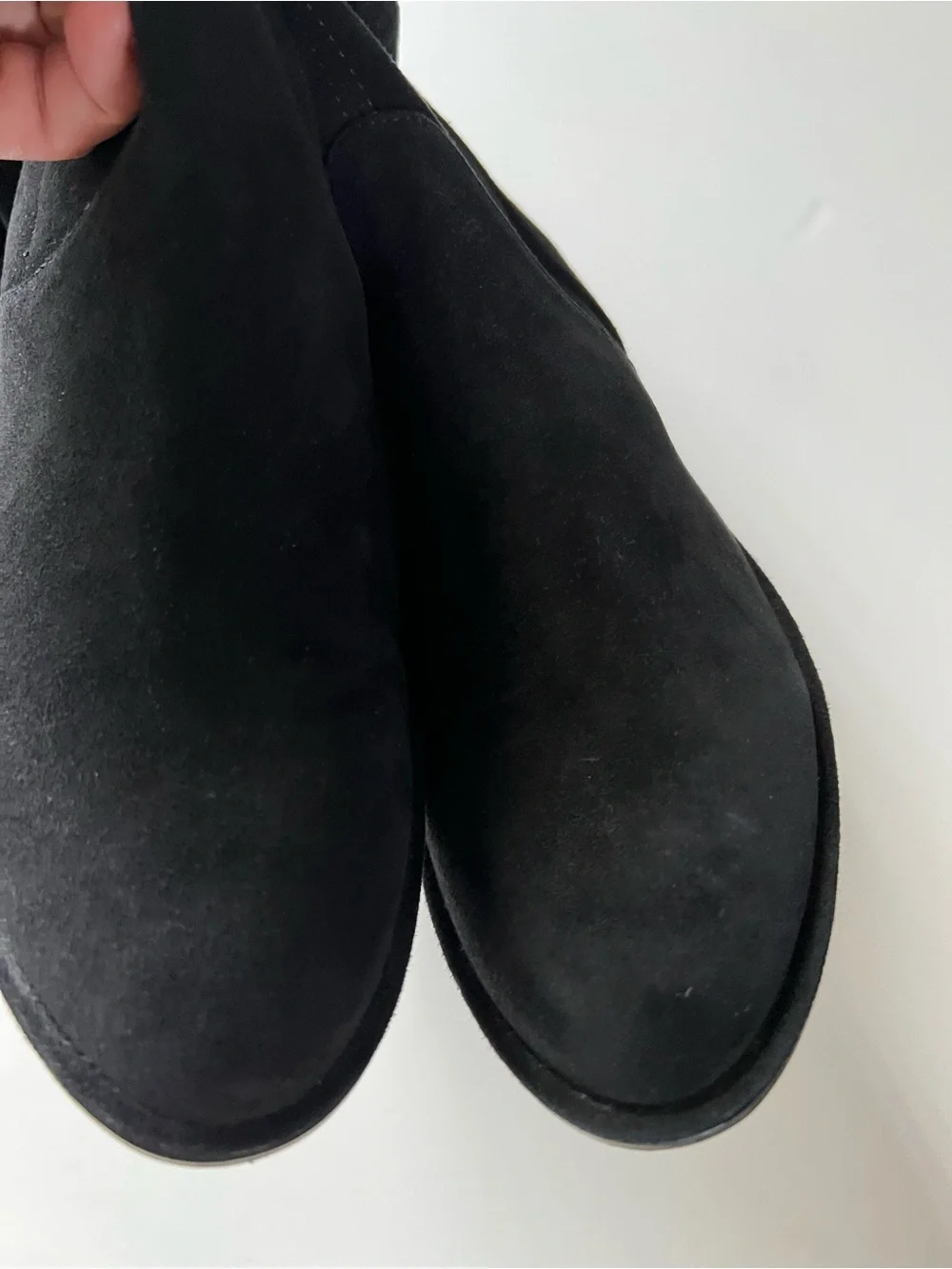Stuart Weitzman Lowland Black Suede Over The Knee Boot size 9M